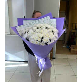 Ар. 0712. Букет-гигант из кустовых хризантем 15шт Ар. 0712. Букет-гигант из кустовых хризантем 15шт